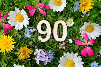 90 Geburtstag Zahlen