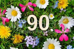90 Geburtstag Zahlen