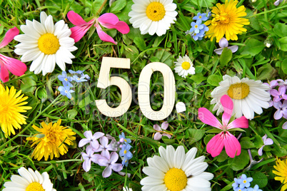 50 Geburtstag Zahlen