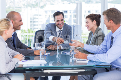 Business team during meeting