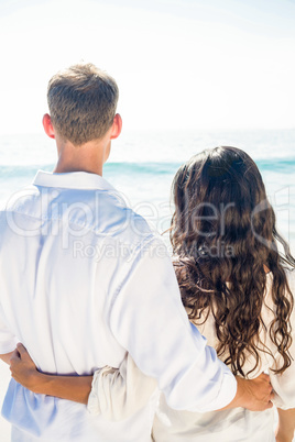 Happy couple on the beach