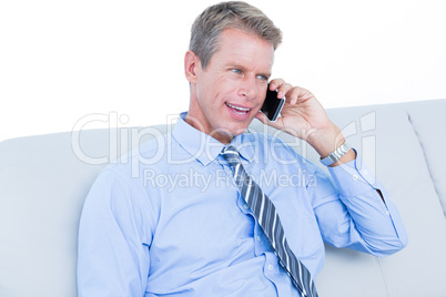 businessman calling on the phone