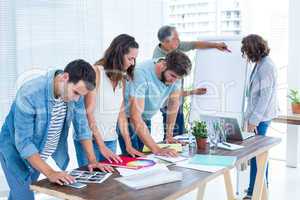 Businessman giving a presentation