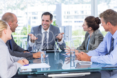 Business team during meeting