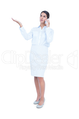 Businesswoman having phone call