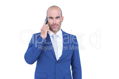 Businessman talking on the phone