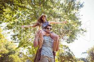 Cute couple in the park