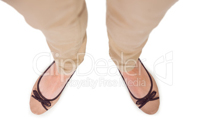 Composite image of woman feet