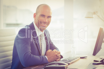 Smiling businessman