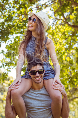 Cute couple in the park