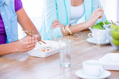 Group of friend eating together