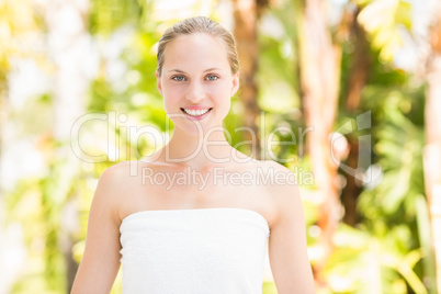 Attractive woman drinking tea