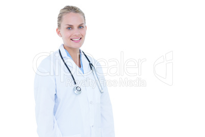 blond female doctor