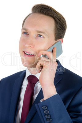 Businessman having a phone call