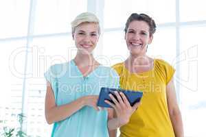 Businesswomen with a digital tablet