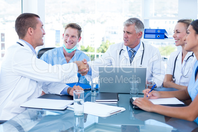 Team of doctors having a meeting