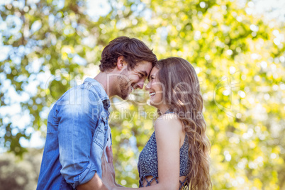 Cute couple in the park