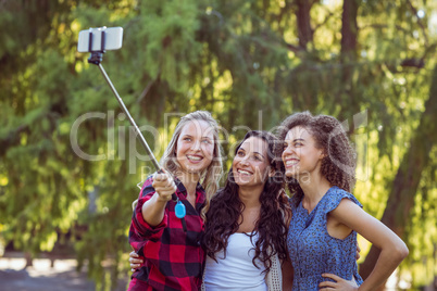 Handsome hipster taking a selfie