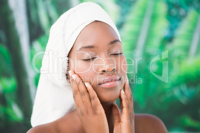 Close up of a beautiful young woman