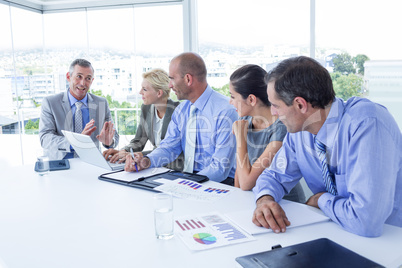 Business team having a meeting