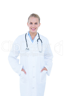 blond female doctor