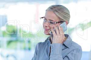 Businesswoman having a phone call