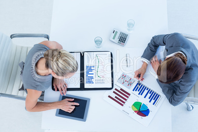 Businesswomen working together