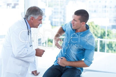 Doctor talking to his patient