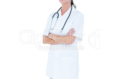brunette female doctor