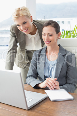 Businesswomen working together