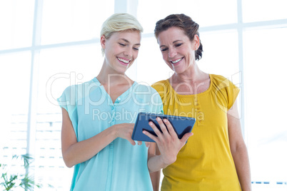 Businesswomen with a digital tablet