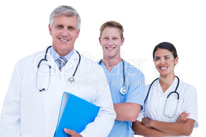 Doctors and nurse standing together