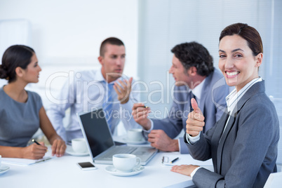 Business people having meeting