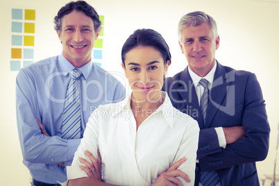 Business people looking at camera Business people looking at camera