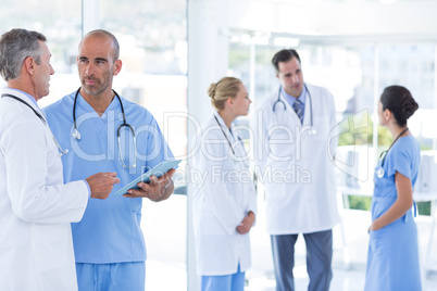 Team of doctor discussing together