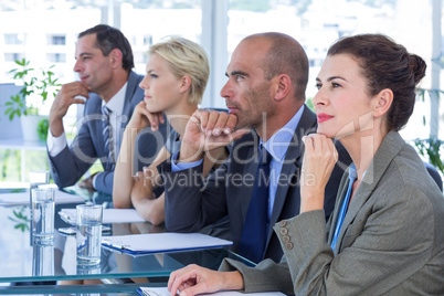 Business team having a meeting