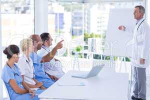 Team of doctor during meeting