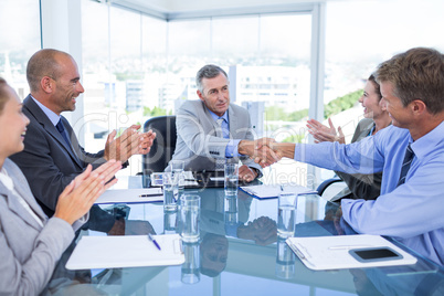 Business team during meeting