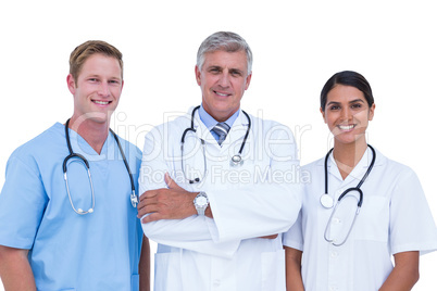 Doctors and nurse standing together