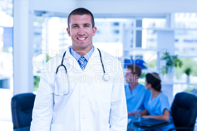 Doctor smiling at the camera