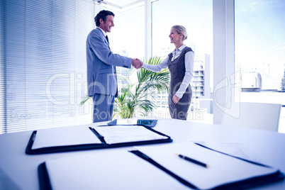 Business people shaking hands