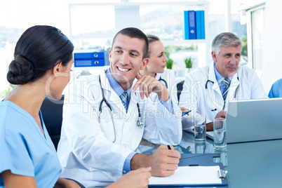 Team of doctors having a meeting