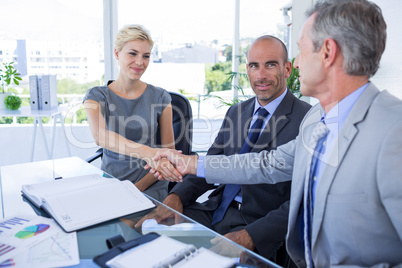 Business team having a meeting