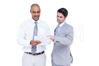 Businessmen working together