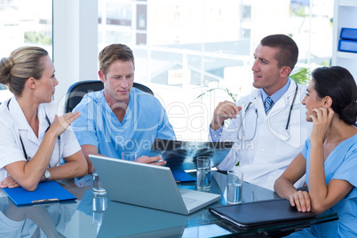 Team of doctors having a meeting