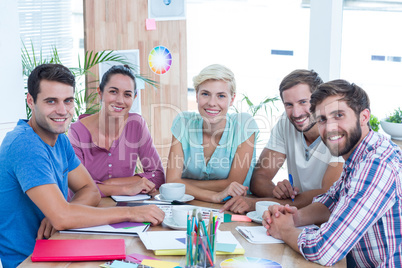 Portrait of creative business people in meeting Portrait of creative business people in meeting