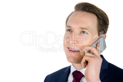 Businessman having a phone call