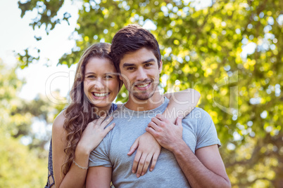 Cute couple in the park