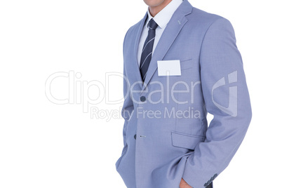 Close-up view of businessman jacket