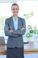 Businesswoman with arms crossed